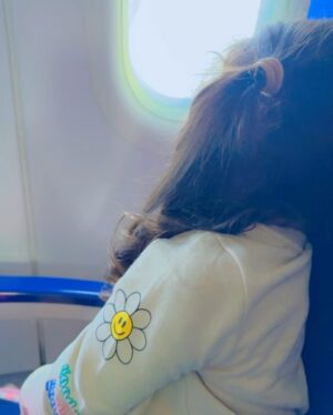 Inaaya Khan Instagram - CAN'T KEEP CALM CUZ IT's MY DAUGHTER BIRTHDAY 😍 🎉 🎂 

 @inaaya.khan17 birthday trip begins ....this day is my most special day of my life which i dont want to replace with any other day ,  also it was her first time experience, sitting solo on the airplane seat during takeoff , as she turns 3 😍 we are sooo happy and excited ... MY BACHAA May ALLAH give you all the happiness in life...mumma,naani, naani & the whole family loves you sooo much ...our little world ..small family ,happy family ♥️ 
:
P:s : the only thing m worried about her birthday is how do we cut cake as inaaya now-a-days is afraid of cake and candles ... even though we try to make her cut cakes still she is very nervous and starts crying ... thinking of to celebrate in some diffrent way ..hope that works .. 🤞😇
:

#3yearold #mydaughter #happybirthday #mylife #happiness #family #inaayakhan #afshakhan