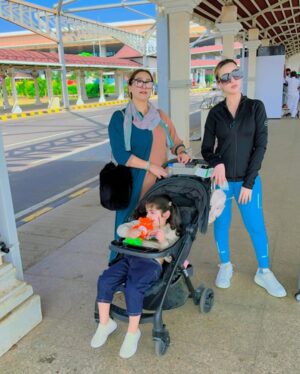 Inaaya Khan Instagram - CAN'T KEEP CALM CUZ IT's MY DAUGHTER BIRTHDAY 😍 🎉 🎂 

 @inaaya.khan17 birthday trip begins ....this day is my most special day of my life which i dont want to replace with any other day ,  also it was her first time experience, sitting solo on the airplane seat during takeoff , as she turns 3 😍 we are sooo happy and excited ... MY BACHAA May ALLAH give you all the happiness in life...mumma,naani, naani & the whole family loves you sooo much ...our little world ..small family ,happy family ♥️ 
:
P:s : the only thing m worried about her birthday is how do we cut cake as inaaya now-a-days is afraid of cake and candles ... even though we try to make her cut cakes still she is very nervous and starts crying ... thinking of to celebrate in some diffrent way ..hope that works .. 🤞😇
:

#3yearold #mydaughter #happybirthday #mylife #happiness #family #inaayakhan #afshakhan