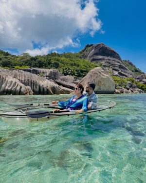 Indrani Das Instagram - “Paradise found in Seychelles—where love meets the ocean and every sunset feels like forever. ❤️🌊 #HoneymoonBliss #SeychellesMagic”