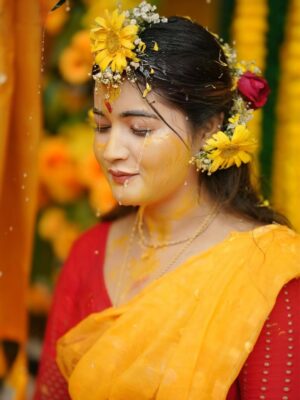 Indrani Das Instagram - গায়ে হলুদ 🌼🌼 #insta #wedding #bangalianalove