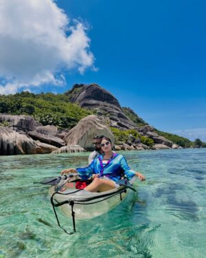 Indrani Das Instagram - “Paradise found in Seychelles—where love meets the ocean and every sunset feels like forever. ❤️🌊 #HoneymoonBliss #SeychellesMagic”