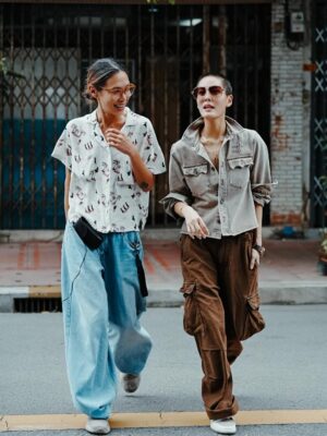 Intira Charoenpura Instagram - ITR wear @twotwice jeans 911 edition by @janienineeleven