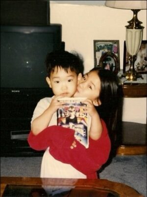 Irene Kim Instagram - Who knew we’d both turn out alright and be lucky enough to find people who actually put up with us?😂 Watching you grow into the man you are today makes me prouder than anything I’ve ever accomplished in my life. So happy you found your person. Still can’t believe we both got married in the same year… miracles do happen 🥹 Love you both endlessly 🤍