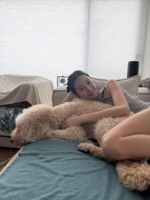 Irene Kim Instagram - Doobie, my girl ❤️ I met you through the love of my life, and from that moment I grew to love you as my own baby. Thank you for accepting me as your mommy and for bringing so much joy, warmth, and love into our lives. I wish I knew you sooner so I could spoil you more. Rest peacefully in puppy heaven, sweet angel.