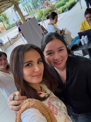 Isabel Oli Instagram - My 💜 was yelling V-mode all day yesterday. Swipe left to see what happened at the @bangtancoffeeclub launch… perfumes that complicate choices, caps and tees that scream main character energy. So awesome meeting fellow ARMYs and all the BTS updates😅 Congratulations to @tankeelyttlelapid and @telayrobles!!!

OOTD: Wrapped myself in a bias-inspired look pulled straight from V—yes, I went full “V, but make it me”. 🐻 

📸 @nikkamgarcia