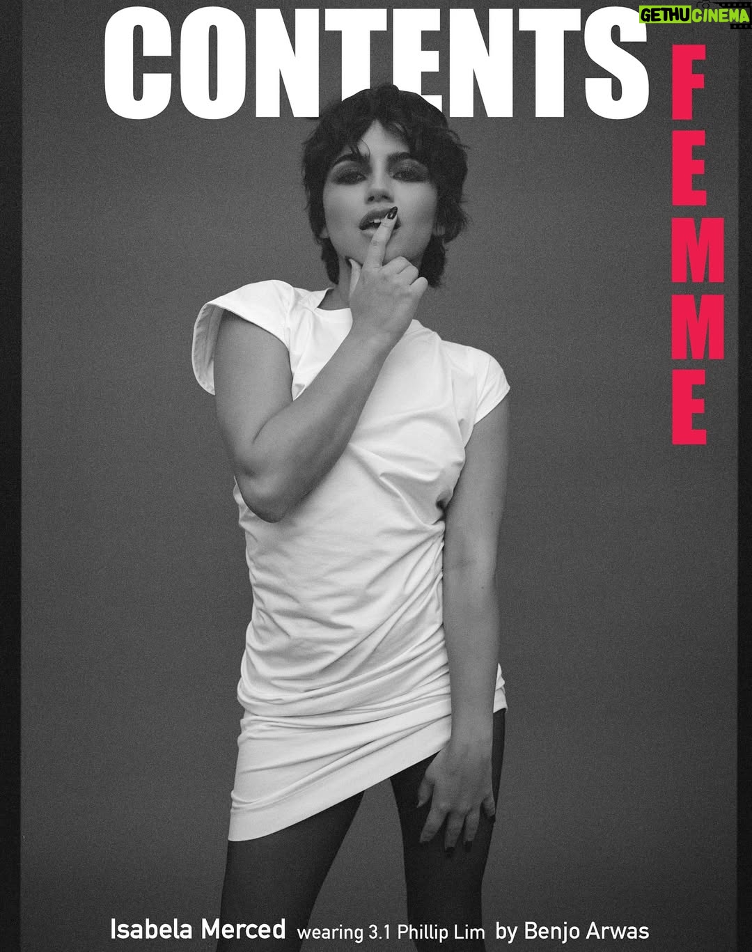 Isabela Merced - 181.2K Likes - @contentmodemagazine 
Ph @benjoarwas
CD & Fashion Editor @deborahfergusonstylist
Interview @hofferch1ck
Makeup @allanface 
Hair @mikelorenzano
Nails @nails_by_nails 
Location @thelinehotel