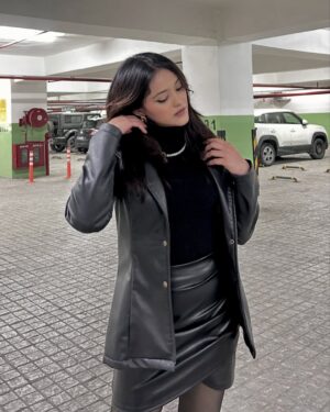 Ishika bisht Instagram - ♠️
.
.
.
Skirt from - @savana
Puffer jacket from - @savana
.
.
#outfit #black #goth #savana #picoftheday