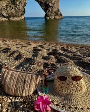 Ishita Instagram - The only “door” I don’t mind being locked out of—forever ☀️🌊🐚

[durdle door , london , fashion , beach outfits , beach girlie , beach fits , pinterest inspired,fashion girlie ]