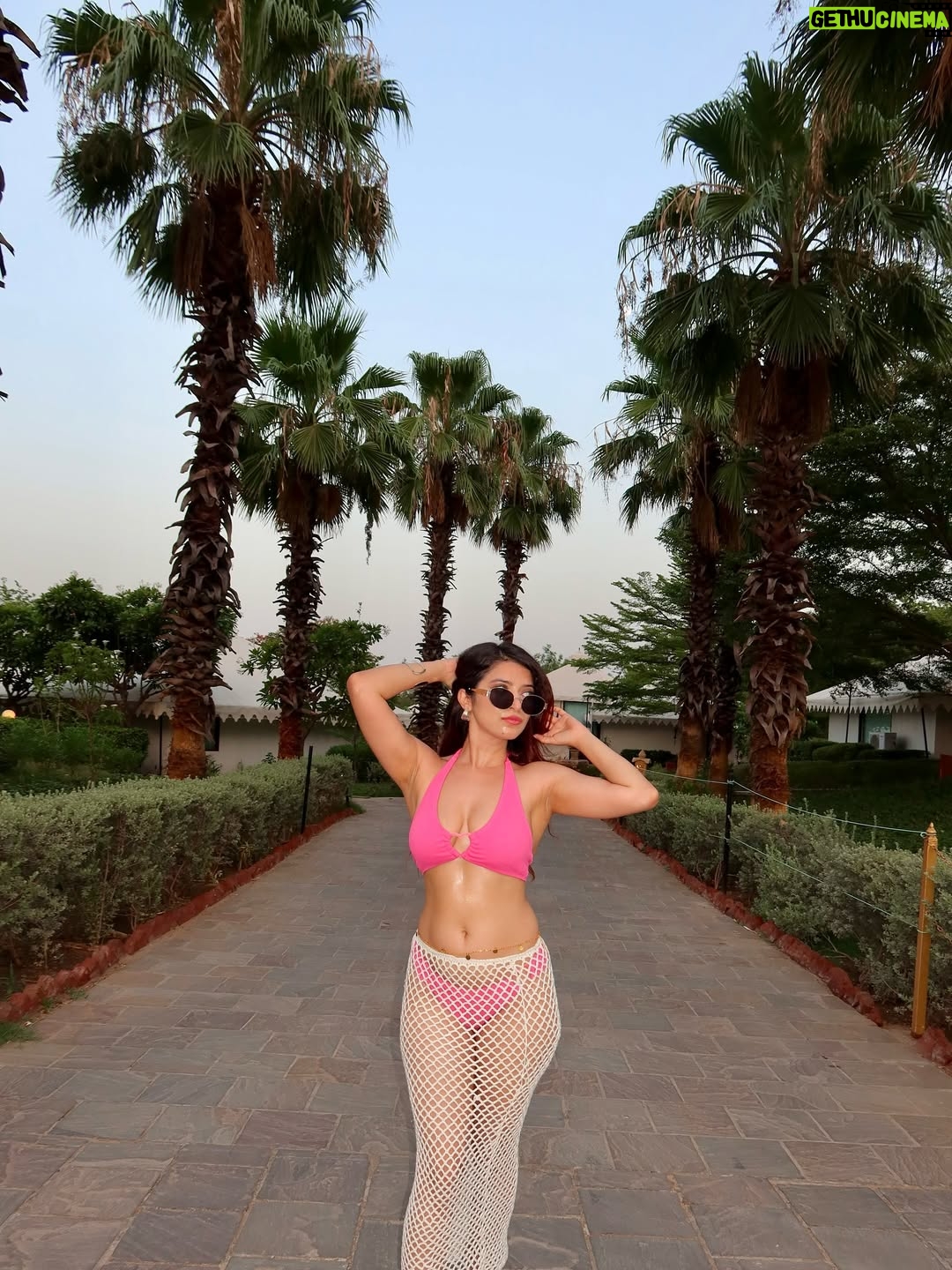 Ishita Anand - 6.1K Likes - Somewhere between palm trees and pool dreams… you’ll find me, in pink💖

Swipe through and tell me your fav pic ? I’m curious 👀👇

[pink bikini, summer photo dump, palm tree aesthetic, luxury poolside look, resort wear inspo, swimsuit content, golden hour glow, tropical vibes only, travel fashion, aesthetic outfit carousel, jaipur luxury resort, poolside photoshoot, vacation outfit ideas, indian content creator, tropical outfit inspiration]