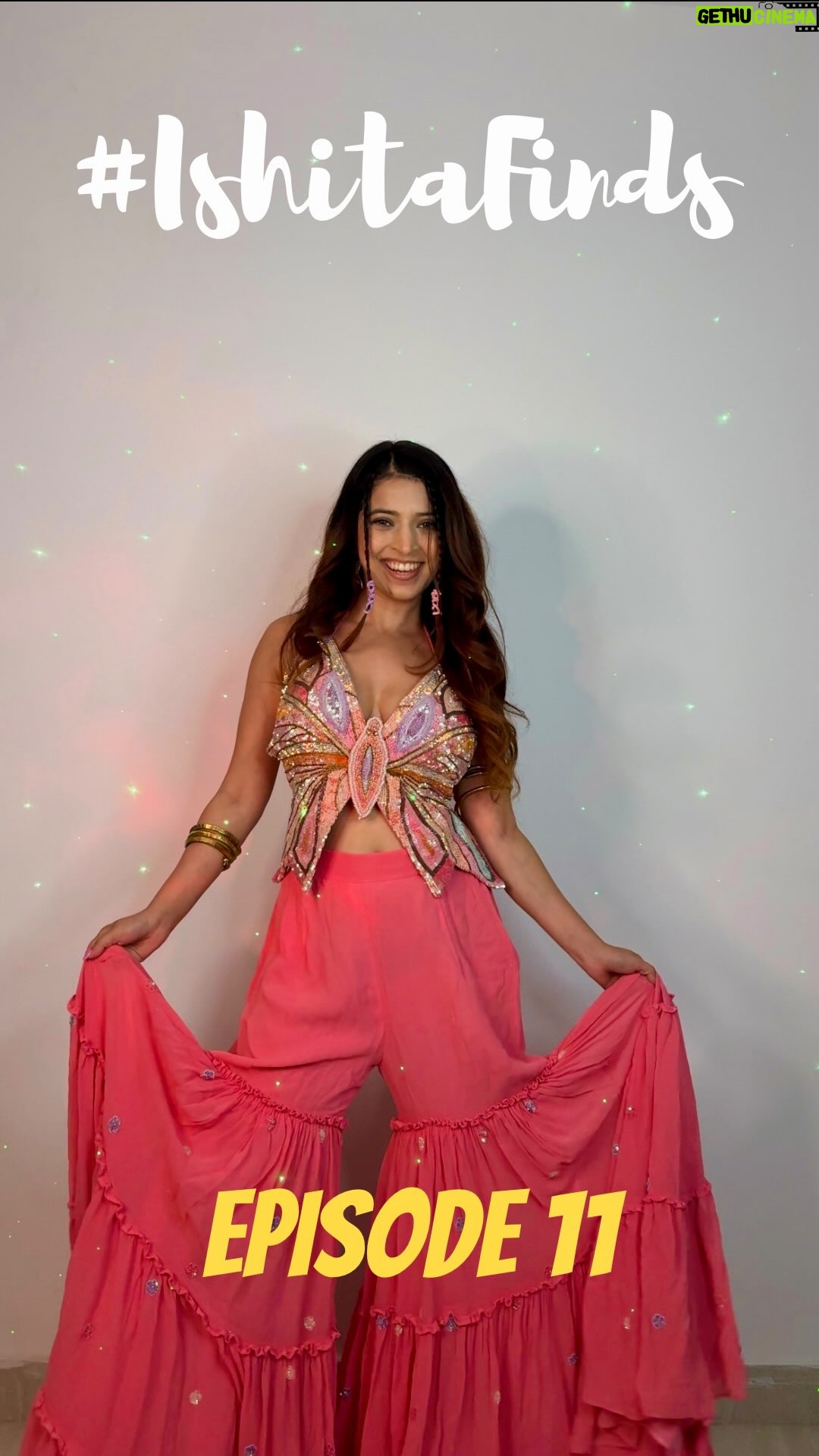 Ishita Anand - 708 Likes - The butterfly’s back but with a desi twist 😜⚡️#IshitaFinds

This 🦋 set is proof that dreamy fits do exist. Whether it’s a sundowner, haldi, or a glam girls’ brunch she’s ready to slay the scene 💃

Comment Butterfly for Links🥳

[butterfly top and sharara set, Indian occasion wear, trendy ethnic co-ord, wedding guest outfit idea, sharara pants with embellished top, desi girl fashion, stylish ethnic wear for women, cocktail look inspiration, festive outfit idea, sequins top, pearls top, fusion wear, indo western look ] #peachitup #vocalforlocal #vocalforlocalindia #supportindiandesigners #indiandesignerwear #indiandesigners