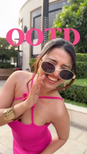 Ishita Anand Instagram - Hot girl summer, but make it couture🎀
How do you like this Barbie with a twist?👗🌸🤪

Comment PINK for outfit links💝

[barbiecore dress, hot pink bodycon, floral halter neck, summer party outfit, statement maxi dress, bold feminine fashion, viral Instagram outfit, Myntra finds, summer dresses, summer fashion, Ishita Anand, outfit of the day ]

#Wishlinked