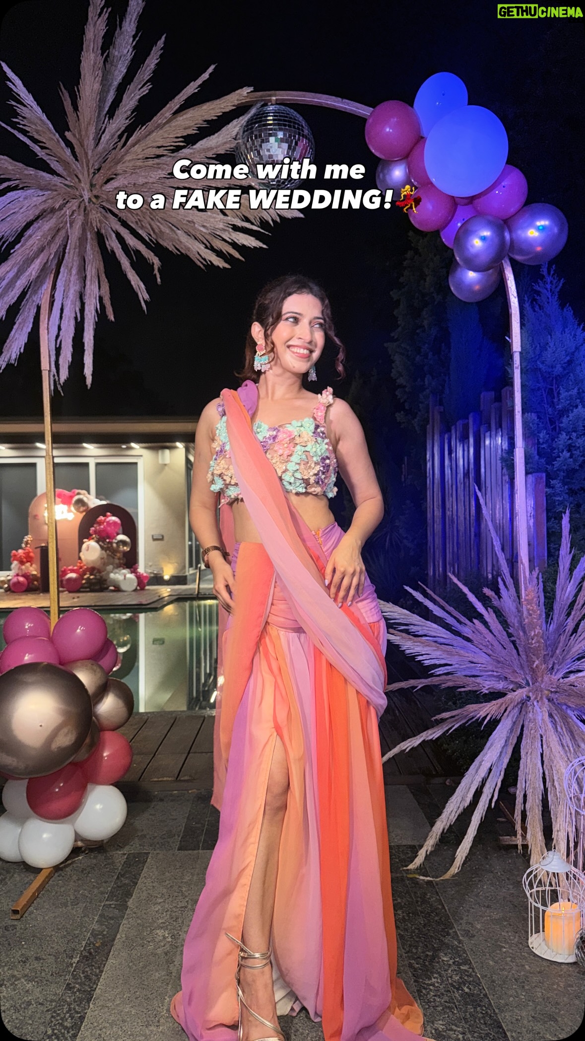 Ishita Anand - 778 Likes - When your gurlll @saanyaakhatterr is the biggest Akshay Kumar fan… she doesn’t just cut cake, she throws herself a fake wedding birthday party 🤵🏻💍😂
Such a blast - dhol, drama, dance, sab kuch!💃

Wearing floral embroidered saree by @saanjhbylea 

[sundowner wedding, fake wedding, birthday party, akshay kumar fan, indian bridesmaid, bridesmaid look, pastel saree, floral saree, wedding chic, indian glam, get ready with me, indian party outfit, baraat glam, festive look, desi glam, shaadi season, wedding guest look, wedding season, bridesmaid look] #fakewedding #skak #weddingbells #varmala #couplegoals