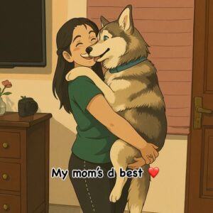 Ishmeet Kaur Instagram - #happymothersday ❤️😘🧿
.
.
.
I’m my moms ladlaaa Kamina 😈
.
.
If you have any doubts go chk my profile bro
.
.
Aise hee Nai insta ka gunda bolte Mujhe 😎
Thanks to @s.n.e.h.a_4634 diii for creating this #ghibli trend pics for us ❤️🧿❤️😘
.
.
#dogprofile #dogsofinstagram #dogslife #doggo #momsarethebest #siberianhusky #husky #dogmom #dogsofinsta