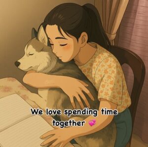 Ishmeet Kaur Instagram - #happymothersday ❤️😘🧿
.
.
.
I’m my moms ladlaaa Kamina 😈
.
.
If you have any doubts go chk my profile bro
.
.
Aise hee Nai insta ka gunda bolte Mujhe 😎
Thanks to @s.n.e.h.a_4634 diii for creating this #ghibli trend pics for us ❤️🧿❤️😘
.
.
#dogprofile #dogsofinstagram #dogslife #doggo #momsarethebest #siberianhusky #husky #dogmom #dogsofinsta