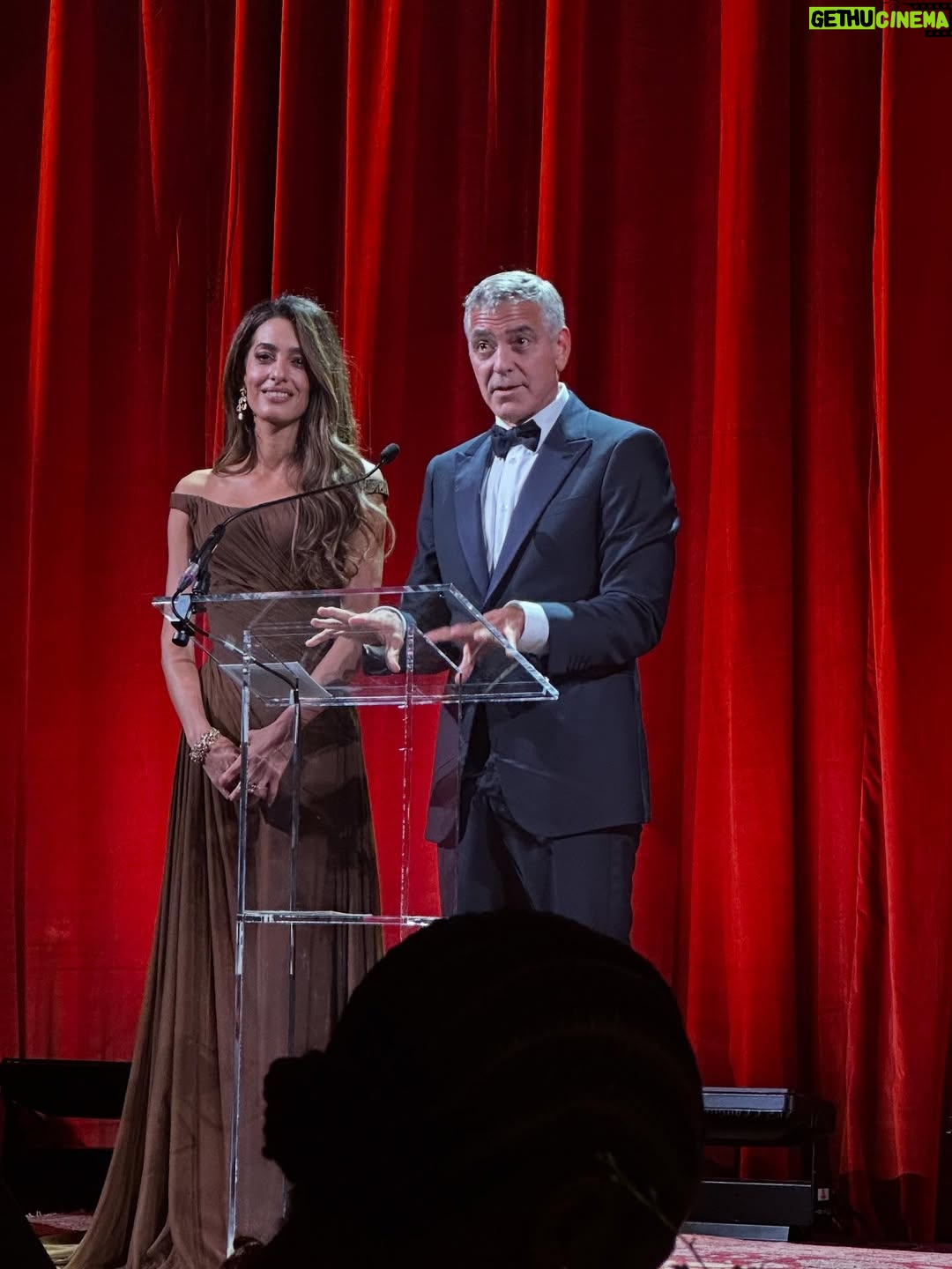 Isla Fisher - 40.5K Likes - Named for anti-apartheid hero Justice Albie Sachs, The ALBIES honor those who keep the flame of justice alive. This year’s honorees—Fatou Baldeh, José Rubén Zamora, Marty Baron, Melinda French Gates, and Darren Walker—remind us that bravery and empathy still shape our world. Humbled to witness it. George and Amal Clooney.... giving us hope ❤️