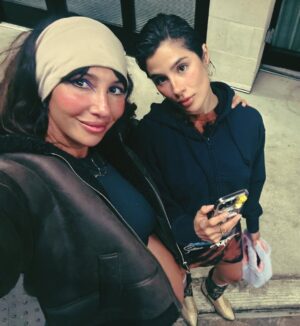 Jackie Cruz Instagram - We started this wild ride together, took some wild turns, and somehow still end up right beside each other. You’re like a sister to me ride or die, grown and glowing. Anywhere we go we have a blast only she can turn a target run into an adventure that’s why we the winnas, and Diane you’re the honorary tía to my babies, they truly love you. Well maybe a little more after you sent them their Blue T. rex jellies and cherry pink jellies. And what’s coming next for us? Let’s just say; best duo in the game and we’re just getting started. 
 Ps she’s always trying to leave me, but the elevator never closes on time jaja Also ps @dianexguerrero was the song that I chose too romantic for this post. I mean you’re mi Amiga tan Bonita. Naw it makes sense. Love you