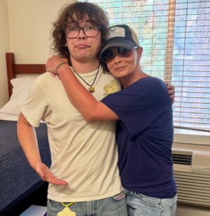 Jaime Pressly Instagram - Today was the day my Dezi James moved out of the house and into his dorm. I can’t even count how many times I’ve broken down over the last week knowing today was coming. My heart just moved out and into the world and that’s a terrifying feeling for any mama, but I know he’s got this. Dezi James I couldn’t be more proud  of the human you are. Go gettem my love! And sorry, it’s a damn shame your parents have no sense of humor. Sorry bout that. Our bad😂. We love you to the moon and back a million times bud❤️. #film #school #college #mamasboy #iloveyou #son #favorite #goofball