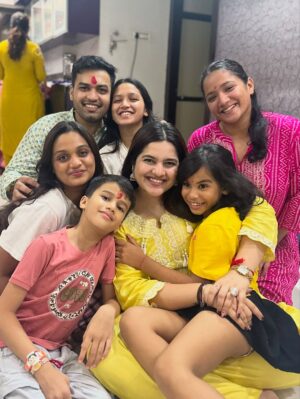 Janavi Jain Instagram - Happy rakhiii 🧚🏻♀️💕😍✨🎀
