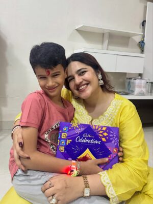 Janavi Jain Instagram - Happy rakhiii 🧚🏻♀️💕😍✨🎀