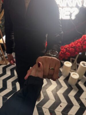 Janavi Jain Instagram - One month to this day and can’t believe it still you are my husband to be 🤯🤯🥹🤭❤️🧿
Making me believe in love , laughter and calmness. You’ve outgrown yourself just for me and i know it.
I love you then , i love you now and will love you forever 🥹❤️🧚🏻♀️🧿
.
#justjaanforeverandhumesha 🥹❤️