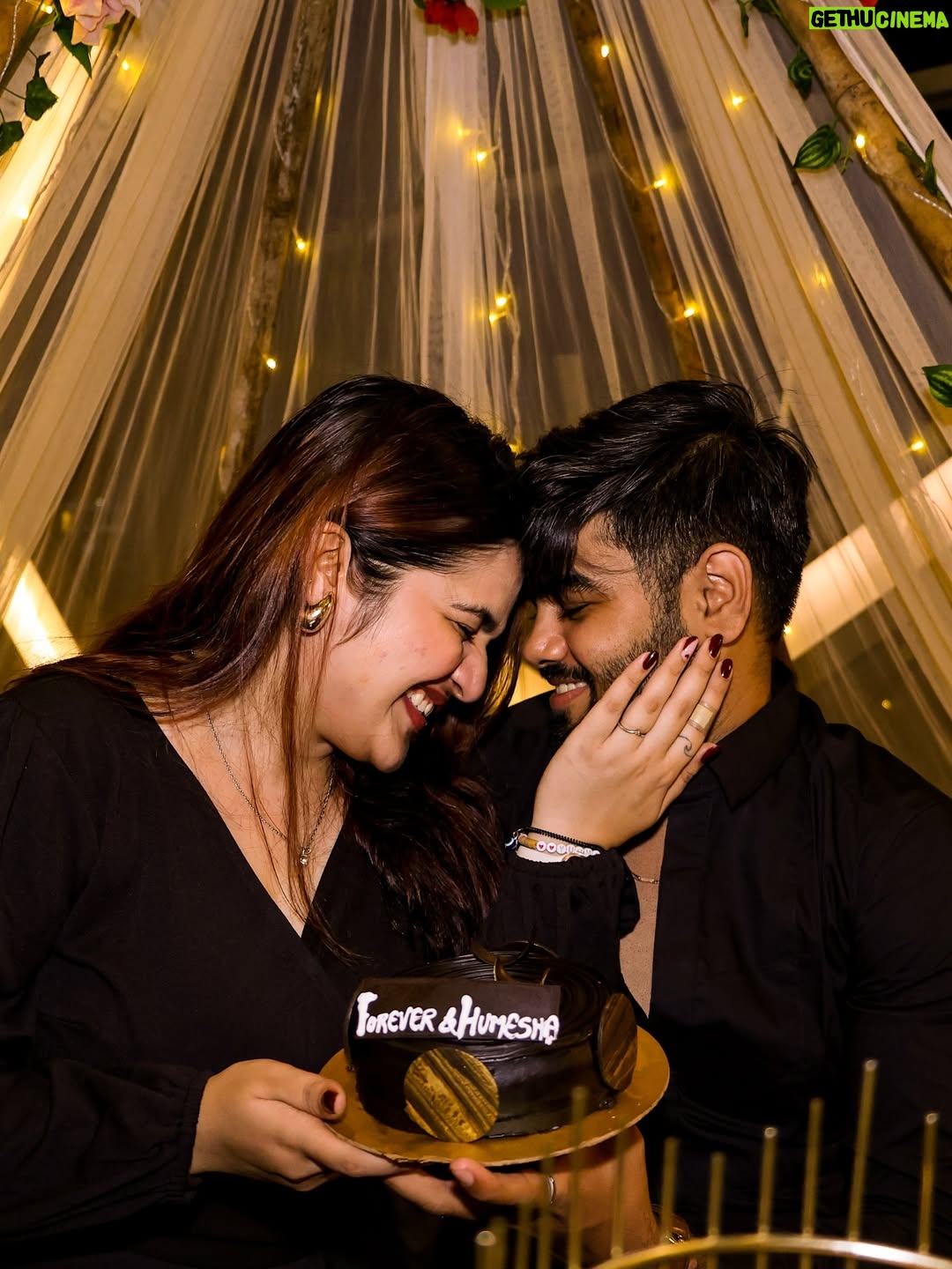 Janavi Jain - 11.5K Likes - One month to this day and can’t believe it still you are my husband to be 🤯🤯🥹🤭❤️🧿
Making me believe in love , laughter and calmness. You’ve outgrown yourself just for me and i know it.
I love you then , i love you now and will love you forever 🥹❤️🧚🏻‍♀️🧿
.
#justjaanforeverandhumesha 🥹❤️