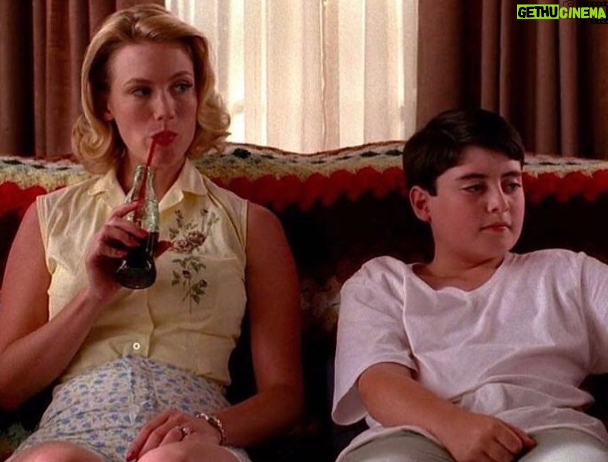 January Jones - 69.2K Likes - Matthew Weiner texted me this morning to inform me that Mad Men wrapped 10yrs ago today. God what a gift that show was/is. 
The costumes, the sets, the crew, the actors, the WRITING. The artistry in every department. 
So many memories it’s hard to pick, I was a baby but it’s all still so vivid in my mind. I always tried to request more challenge but less lines haha. I wanted to be a face actor, I don’t love my voice so I tried to lower my register for Betty. I liked the fear that I may fail. But Matt never let me fall. The maestro in every sense. Thank you to all the fans, from the beginning, and all the new fans as well. I miss her.