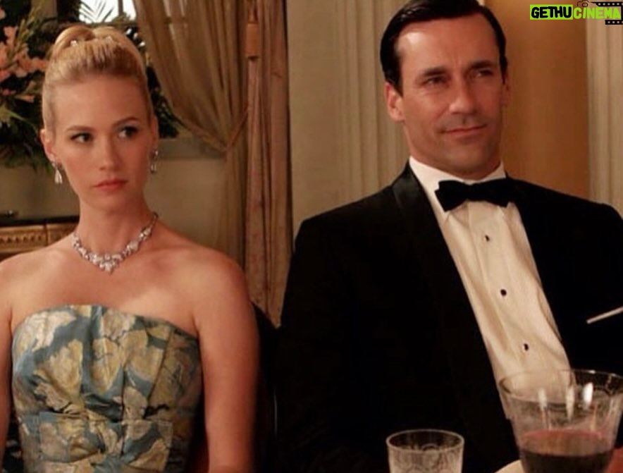 January Jones - 69.2K Likes - Matthew Weiner texted me this morning to inform me that Mad Men wrapped 10yrs ago today. God what a gift that show was/is. 
The costumes, the sets, the crew, the actors, the WRITING. The artistry in every department. 
So many memories it’s hard to pick, I was a baby but it’s all still so vivid in my mind. I always tried to request more challenge but less lines haha. I wanted to be a face actor, I don’t love my voice so I tried to lower my register for Betty. I liked the fear that I may fail. But Matt never let me fall. The maestro in every sense. Thank you to all the fans, from the beginning, and all the new fans as well. I miss her.