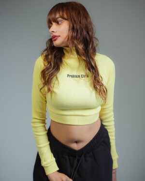 Janvi Sikaria Instagram - I think my parents put the quote on this turtleneck ☺️