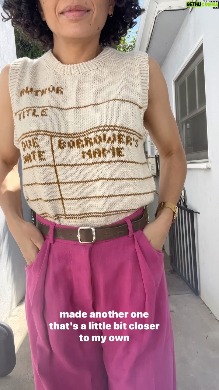 Jasika Nicole - 2.3K Likes - Library Card Sweater (yarn is from @thelittleknittery ) #proteapants by @paradisepatterns and memade belt. I have more/better words of birthday wisdom to impart but im gonna blog about it on my substack. Have you been reading? It’s lit lol. Oh yeah, and remember, you never have to qualify a sincere compliment. Someone can just look good, or be fun or inspire you- you don’t have to add “for their age”. That shit, though well intentioned, is a backwards compliment ❤️❤️❤️❤️