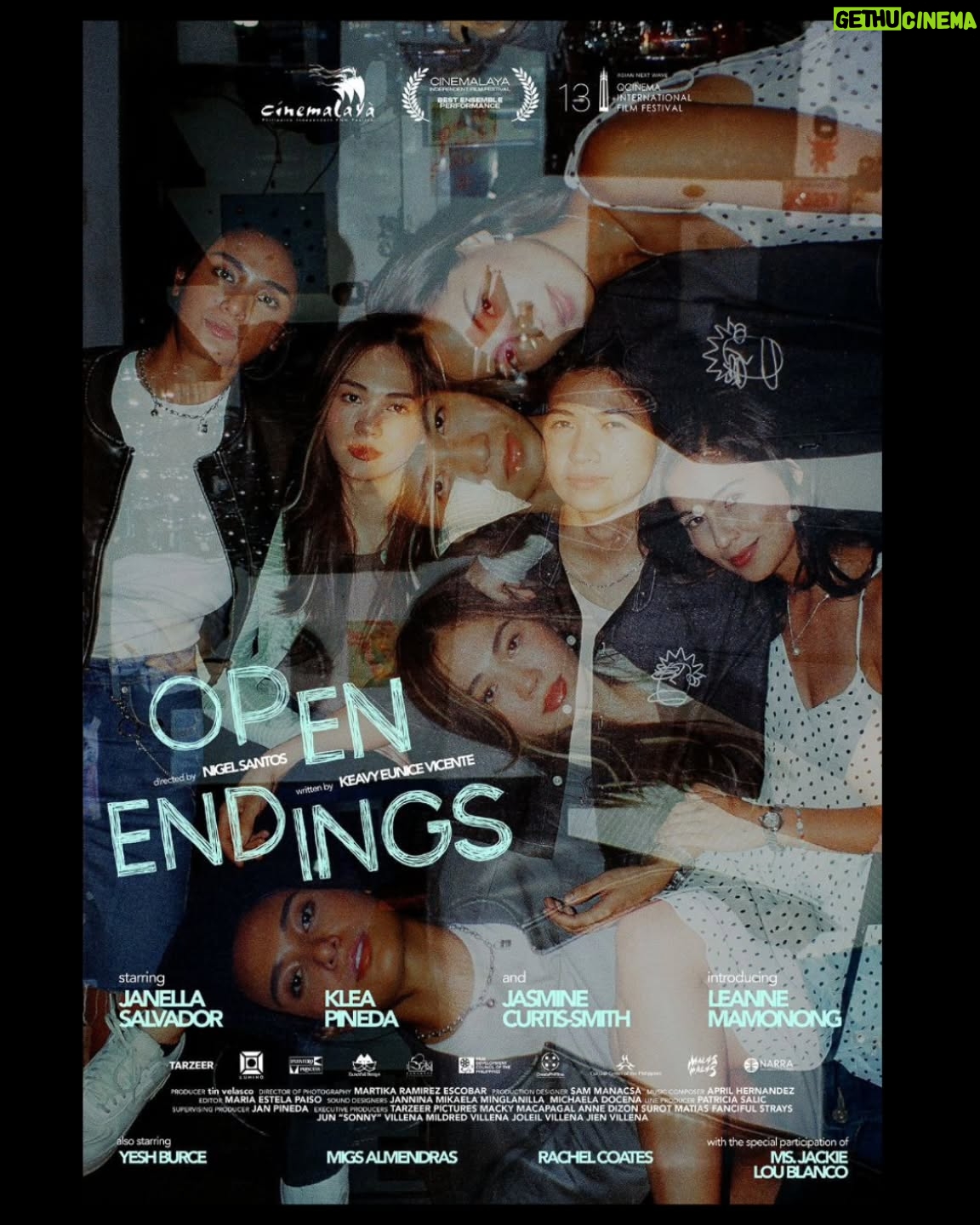 Jasmine Curtis-Smith - 5.4K Likes - ...AND THE NEWS IS OUT!!!! #HanChaKitHa goes to KYUSI!!!

Open Endings is now officially part of the QCinema International Film Festival Main Competition (Asian Next Wave) 

Fresh from our Cinemalaya run, we’re still pinching ourselves that our little queer story is getting this kind of love and recognition. 

A huge, heartfelt thank you to everyone who made this possible--for believing in our film, for giving space to queer stories, and for cheering on queer women filmmakers like us.

Takits ulit sa mga sinehan this November! #TomboyPaRinSaQCinema #FeelingsArentFacts

#QCinema2025 is happening this November 14-23 at Gateway Cineplex 18, Eastwood Cinemas, Fisher Box Office, Robinsons Movieworld Galleria, and Ayala Malls Cinemas Cloverleaf and TriNoma.

Stay tuned for more updates!

📸 @ennuhchew 
🖌️ @kucokunat