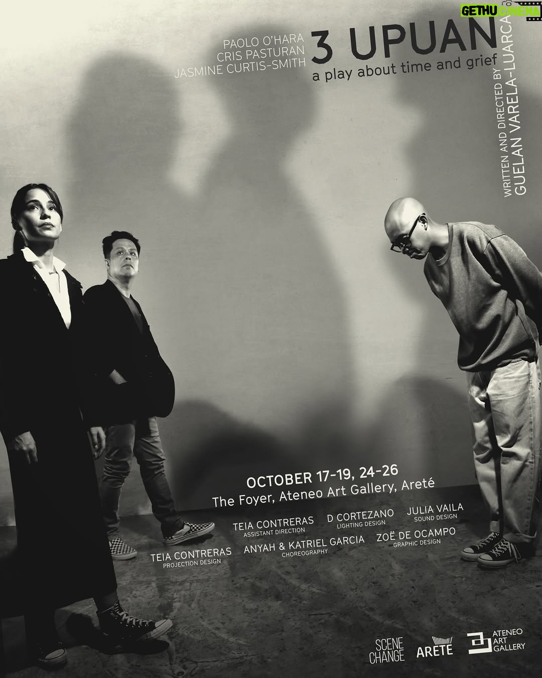 Jasmine Curtis-Smith - 287 Likes - Three siblings. Three chairs. 🪑🪑🪑

Guelan Varela-Luarca’s 3UPUAN
A play about time and grief

🗓️ October 17-19, 24-26, 2025
📍 The Foyer, Ateneo Art Gallery
🎟️ bit.ly/SC3UpuanOctober2025 
🎟️ For students on October 18, 2PM: bit.ly/SC3UpuanOctober2025student
🎟️ Visit our showbuyer directory to support our showbuyers!

#3Upuan #SC #SceneChange