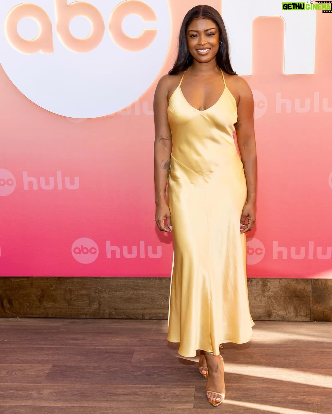 Javicia Leslie - 7.9K Likes - Last days of summer with @ABC and my @highpotentialabc family 💛 This dress was definitely giving Andie in ‘How to Lose a Guy in 10 Days’ ☺️ Also, @nolwencif you always shoot the most perfect photos! Thank you!
