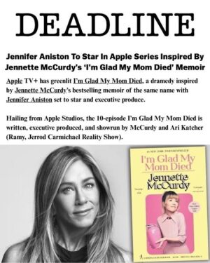 Jennette McCurdy Instagram - so excited   honored that i get to create, write, and showrun this show and work with this incredible group of people. @appletv @jenniferaniston @sharonhorgan @luckychap