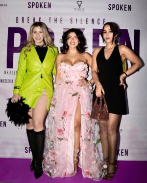 Jessenia Gallegos Instagram - OUT NOW- LlNK lN BlO to WATCH — 
Still on a high from the NYC premiere of SPOKEN @spokenmovieofficial 💫💜 at @republicrecords 

Watching this labor of love unfold on the big screen — a purpose-driven film brought to life by a powerful collective of talent — and experiencing it surrounded by so many loving, supportive souls was nothing short of overwhelming in the most beautiful way.

SPOKEN @spokenmovieofficial isn’t just a film — it’s a movement. It was created for every person who has ever been bullied, silenced, battled with their mental health, or endured abuse. This story is about finding your voice again. About realizing that healing is possible. About knowing you’re not alone.

What started as pain transformed into purpose. And now, I hope it helps others feel seen, heard, and empowered.

Heres a glimpse of the vibes that night on the step & repeat. Together it was a celebration of resilience.
The work continues.

If you want to watch the film LlNK lN Bl0. 

Big thanks to @republicrecords for such a memorable night. And to my co-producer / co-director @directorxavi 🎥 

PHOTOS: @lit.visions 

#SpokenTheFilm #MentalHealthAwareness #BreakTheSilence #HealingThroughArt #dvsurvivor #dvawareness #healingjourney