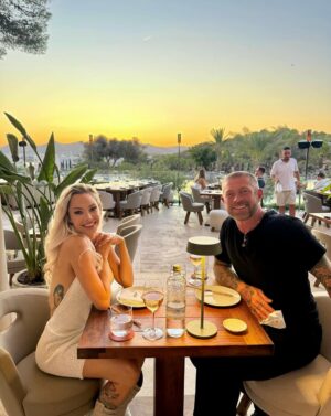 Jessica-Jane Stafford Instagram - ✨ Golden hour, great food, and my favorite person @leestaffordworld 🥂 We had the most amazing dinner at @claphouseibiza 🌅💕 #ClapHouse #ClapHouseIbiza #Ibiza