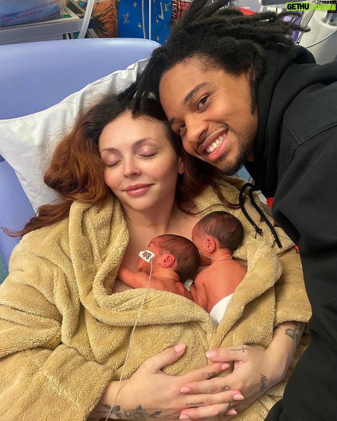 Jesy Nelson - 855.2K Likes - Nothing or no one will ever be able to prepare you as a parent for NICU. It’s the most scary overwhelming feeling of emotions not being able to feel like you can protect your babies. Naturally as a mother you just want to hold them and comfort them when they cry but you can’t because there are what feels like a million wires coming out of them and tubes and masks in the way with people poking and prodding them it breaks your heart into a million pieces. But slowly as the days go by and they get stronger and wires start to come away, moments like this feel like a dream. Having them reunited for the first time ever today was the most magical feeling I will never be able to describe 🥹 the strongest little girls I’ve ever known who really do have the most inspiring story to tell 🤍