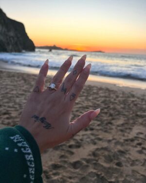 Jesy Nelson Instagram - Just got engaged to my best friend 🥹💍