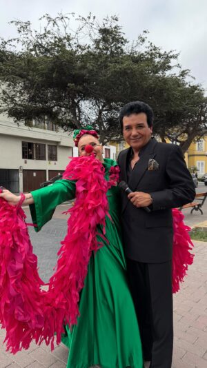 Johanna San Miguel Instagram - Soy un volcán apagadoOoOOooOO 🗣️
Con el grande @carlosburga_josejose increíble voz