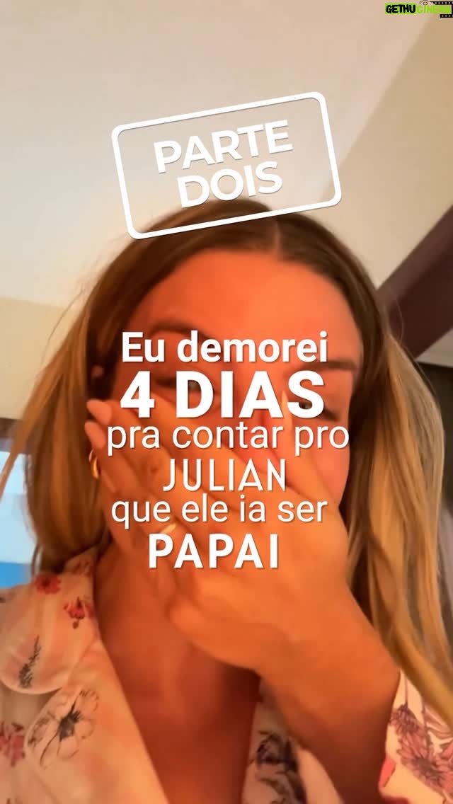 Julia Foti - 2.8K Likes - Drama queen no domingão! 👑 Hahaaha! 
Juro que eu pensei em desistir de contar só pessoalmente! 

#gravidez #anunciodegravidez #humor #dramaqueen #vidareal