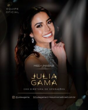 Julia Gama Instagram - É com honra e entusiasmo que damos as boas-vindas a Julia Gama – atriz, apresentadora, Miss Brasil e Vice-Miss Universe 2020 – como a nova COO (Diretora de Operações) do Miss Universe Brasil, @juliawgama.
Sua trajetória de destaque, coragem e dedicação à valorização da mulher refletem a visão que temos para o futuro da nossa organização. Confiamos que, com sua experiência internacional, seu compromisso com a ética e a transparência e sua paixão pelo propósito do @missuniverse, iniciaremos uma nova fase de crescimento, inovação e impacto positivo em todo o Brasil.
Estamos certos de que esta união trará conquistas extraordinárias, ampliará horizontes e fortalecerá ainda mais a missão do Miss Universe Brasil de celebrar a diversidade, a força, o talento e a beleza da mulher brasileira.
Mais do que promessas, o nosso comprometimento é com a excelência e estamos prontos para alcançá-la junto com vocês!
#mub #missbrasil #missuniversebrazil #missuniverso #missuniverse #missuniversebrasil #juliagama