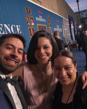 Julieth Restrepo Instagram - THE RESIDENCE. No words can describe what I felt last night. I’m officially part of the @shondaland family and I can’t believe it! GRACIAS!!!!!! 
The day is here and millions of people are watching our show around the world. Last night we celebrated the love, hard work and passion of hundreds that made this show possible. 
.
No hay palabras que puedan describir lo que sentí anoche. Hago oficialmente parte de la familia de @shondaland y no puedo creerlo!!! Hoy es el día en el que millones de personas en el mundo pueden ver la serie en @netflix !! Anoche celebramos el trabajo, el amor y la pasión que cientos de personas pusieron en este show para hacerlo posible. ✨✨✨✨
.
THANKS TO MY INCREDIBLE TEAM. I love you guys! 
Styling @alejandramunozg 
Hair & MU @mymakeupbible 
Dress @mrpairam 
Jewelry @kellybellodesign 
PR @monaloring @conscioushollywoodpr 
@netflix @netflixlat 

Photography by Charley Gallay / Netflix