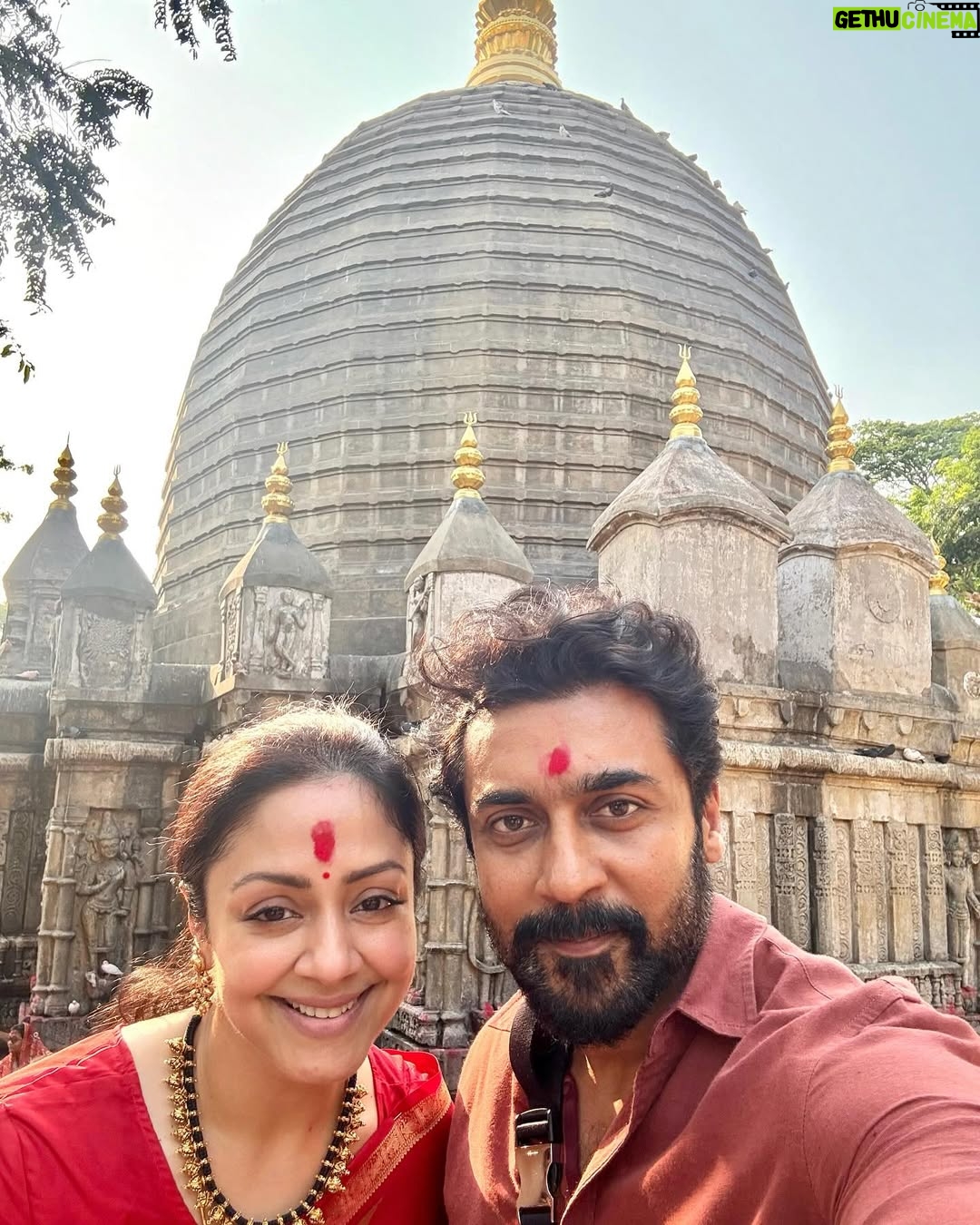 Jyothika - 4 Million Likes - Blessed to have visited the sacred Shakti peethas of Kolhapur Mahalakshmi and Kamakhya during the auspicious new year !
Starting my next film… I thank you for your love and blessings always.🙏😇