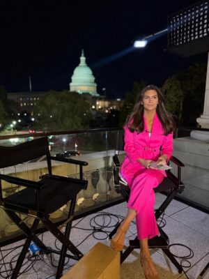 Kaitlan Collins Instagram - If you’re wondering why so many of us at CNN were wearing pink today, it’s in honor of Breast Cancer Awareness Month. 

Not only does breast cancer hit close to home for our CNN family, including my incredibly resilient colleague @sarasidnertv, it’s one of the most common cancers affecting women in the US. Too many of us have family and friends who have battled it. 

We’re supporting the Breast Cancer Research Foundation and you can, too.