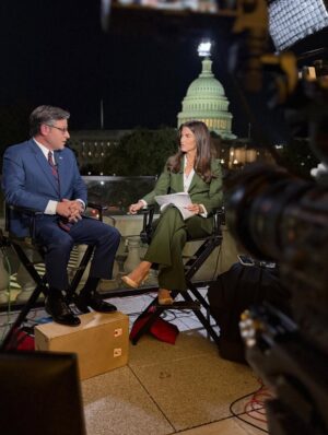 Kaitlan Collins Instagram - We’re live tonight on Capitol Hill as we approach a government shutdown at midnight with no last-minute solution in sight. We’ll have more coverage with @thelauracoates starting at 11 p.m. ET. 

(📷: producer extraordinaire @dmjudd4)