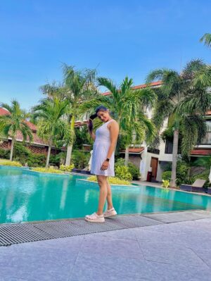 Kajal Gouswami Instagram - Hotter than summer 😉 cooler than the pool 🫰🏻
