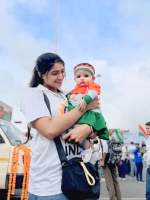 Kajal Gouswami Instagram - 🧡🤍💚