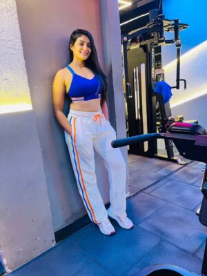 Kajal Gouswami Instagram - 💙🤍💙