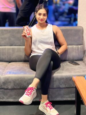 Kajal Gouswami Instagram - From zero to unstoppable in one sip ⚡️💥
@sahilkhan