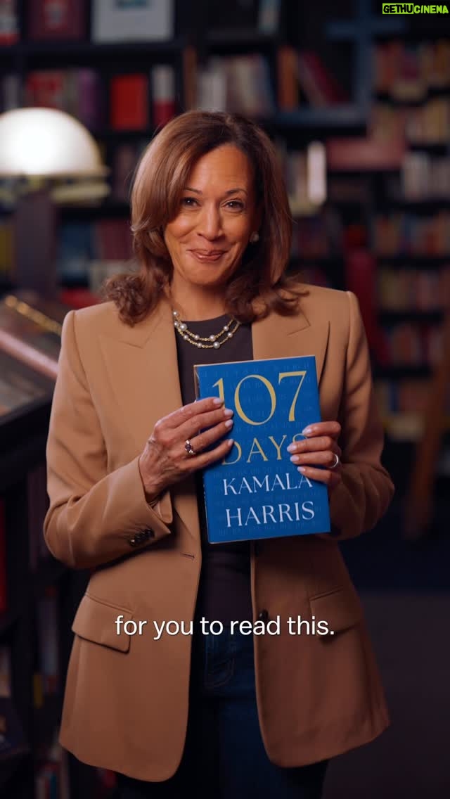 Kamala Harris - 431.6K Likes - Writing 107 Days felt like living the campaign in reverse — rewinding each moment and experiencing it all over again. Behind every speech I gave, hand I shook, and story I told on the road, there were deeper layers, quiet reflections, and lessons learned.

This book is not a recap of our race. It is a candid and personal account of my journey — the shortest presidential campaign in modern history.

107 Days is out on September 23. I can’t wait for you to read it. Pre-order your copy at the link in my bio.