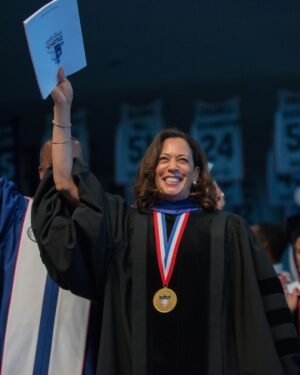 Kamala Harris Instagram - So much of who I am is thanks to my time at Howard University. The friendships I made, the lessons I learned, and the belief that we can make a difference together.

I am wishing @howard1867 and my fellow Bison a very happy Homecoming.